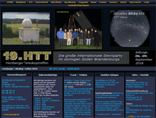 Tablet Screenshot of herzberger-teleskoptreffen.de